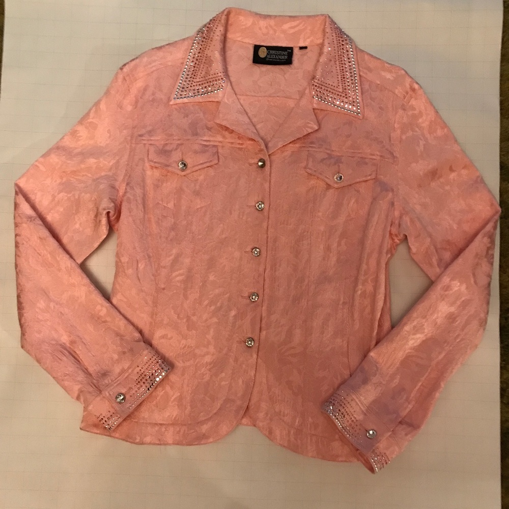 Christine  Alexander designer jacket. Pink. Large